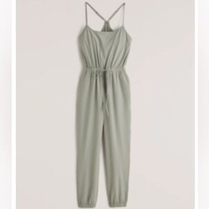 Abercrombie & Fitch Light Sage Jumpsuit